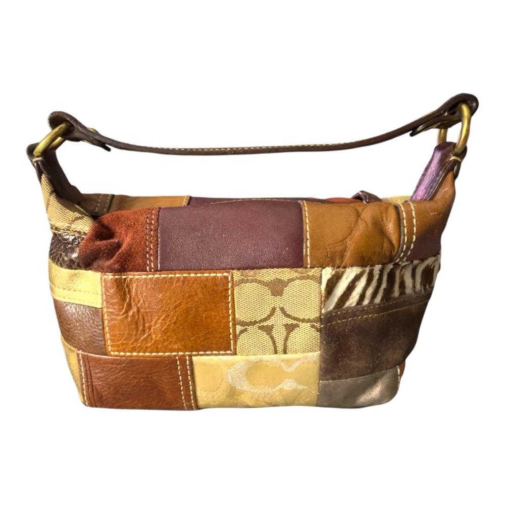 Coach mini patchwork hobo shoulder bag Women’s pu… - image 2